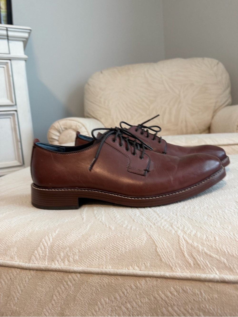 Cole Haan Brown Leather Derby Shoes